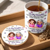 Custom 3D Inflated Effect Printed Mug And Coaster Set  - Personalized Mother's Day Birthday Gifts For Daughter - First My Mom, Now My Bestie