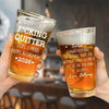 Now You Can Do Nothing All Day - Coworker Personalized Custom Beer Glass - Appreciation, Retirement Gift For Coworkers, Work Friends, Colleagues