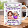 Custom 3D Inflated Effect Printed Mug - Personalized Mother's Day Birthday Gifts For Daughter-In-Law - Our Family Is Better With You