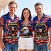 Custom Unisex Tropical Hawaiian Aloha Shirt - Personalized America 250th Anniversary Gifts For Women, Men - Honor Courage And Unity