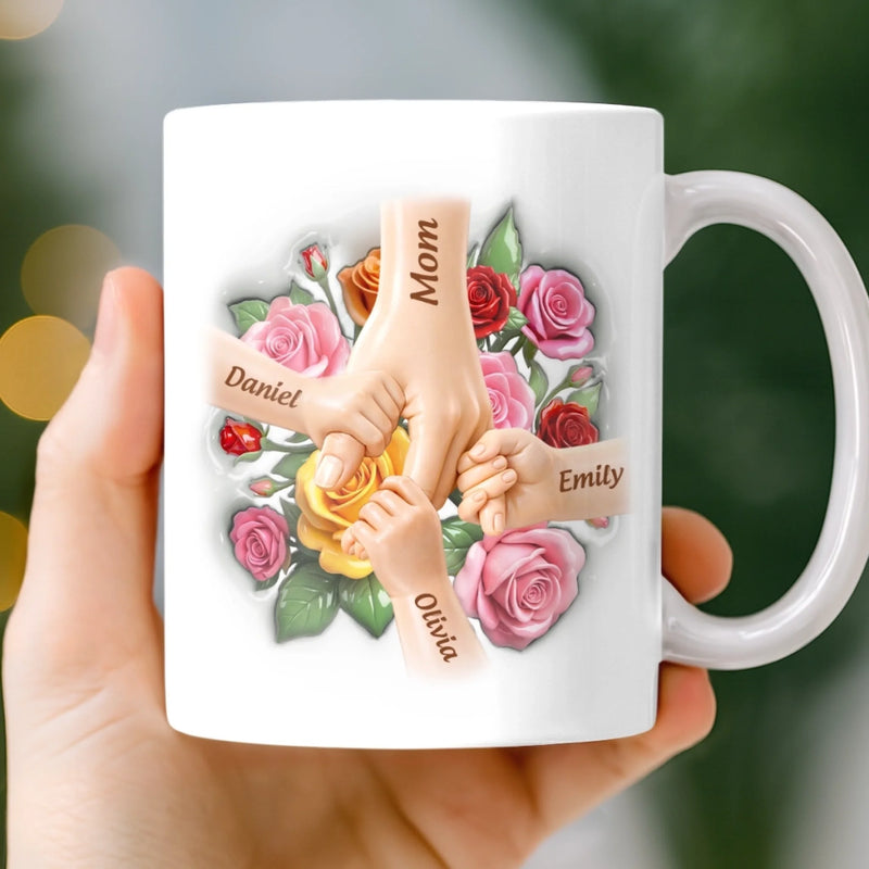 Custom 3D Inflated Effect Printed Mug - Personalized Mother's Day Birthday Gifts For Mom, Grandma - The Best Part Of Me