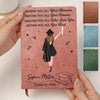 Custom Leather Writing Journal - Personalized Graduation Gifts For Him, Her - The Future Is Written By You