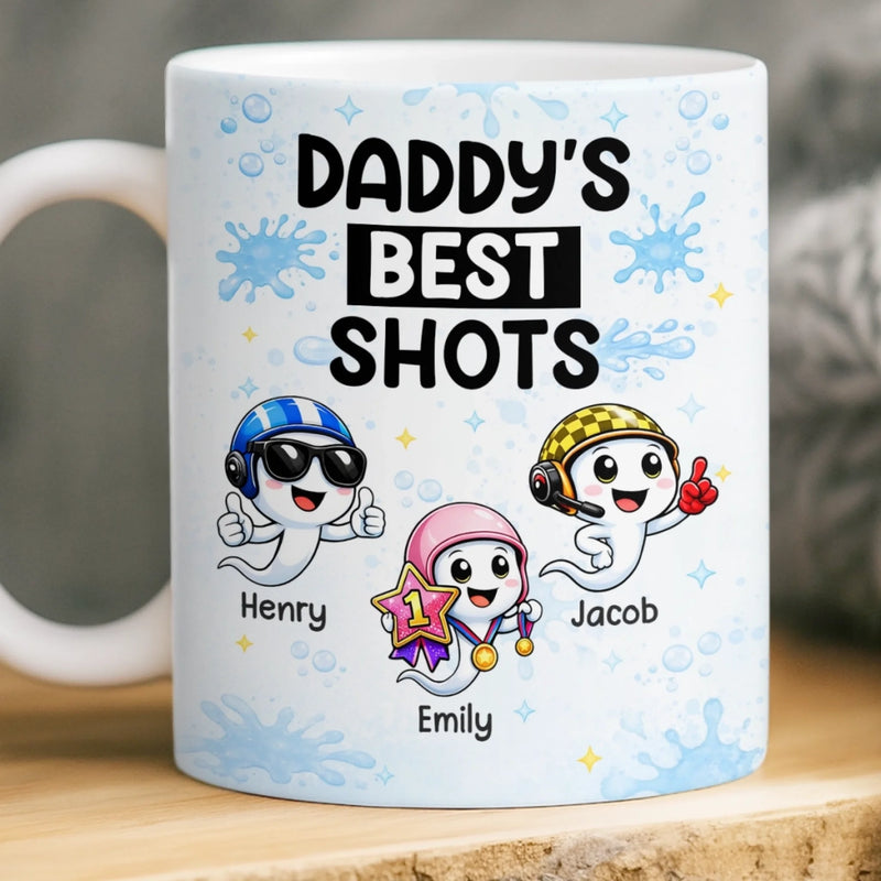 Custom Mug - Personalized Funny Father's Day Birthday Gifts For Dad - The Heart Of Our Family