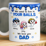 Custom 3D Inflated Effect Printed Mug - Personalized Funny Father's Day Birthday Gifts For Dad - Thank You For Being Our Rock