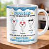 Custom 3D Inflated Effect Printed Mug - Personalized Funny Father's Day Birthday Gifts For Dad - So Glad To Be Your Kids