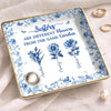 Custom Full-Print Jewelry Dish - Personalized Best Friend Birthday Gifts For Women, Besties, Sisters, BFF - A Garden Called Sisterhood