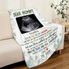 Custom Photo Blanket - Personalized Baby Shower, Gender Reveal Gifts For New Moms, New Dads, New Parents - Soon I’ll Be Cuddled Up With You