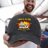 Custom Vintage Washed Denim Baseball Cap - Personalized Father's Day Birthday Gifts For Dog Lovers, Dog Dad And Mom - Life Is Ruff Without My Dog