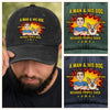 Custom Vintage Washed Denim Baseball Cap - Personalized Father's Day Birthday Gifts For Dog Lovers, Dog Dad And Mom - Life Is Ruff Without My Dog