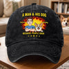 Custom Vintage Washed Denim Baseball Cap - Personalized Father's Day Birthday Gifts For Dog Lovers, Dog Dad And Mom - Life Is Ruff Without My Dog