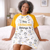 Custom Women's Sleep Tee - Personalized Birthday Gifts For Mom, Grandma - This Grandma Belongs To
