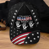 Custom Hat, All Over Print Classic Cap - Personalized Father's Day Birthday Gifts For Dad, Grandpa - Dad Always Our Hero
