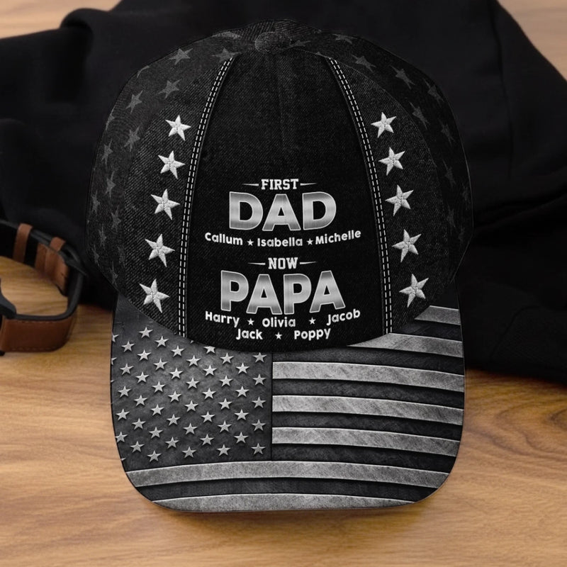 Custom Hat, All Over Print Classic Cap - Personalized Father's Day Birthday Gifts For Dad, Grandpa - A Legacy Of Growing Love
