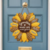 Custom Wood Sign - Personalized Mother's Day Birthday Gifts For Mom, Grandma - Sunflower Kisses And Grandkid Wishes