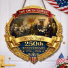 Custom Wood Sign - Personalized America 250th Anniversary Gifts For Mom, Dad, Brother, Sister, Kids - Freedom Shapes Our Journey