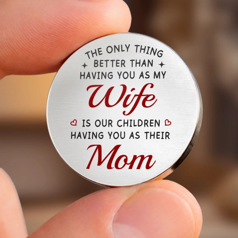 Custom Pocket Hug - Personalized Mother's Day Anniversary Wedding Gifts For Husband And Wife, Him And Her - My Wife My Greatest Love