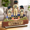 Custom 2-Layered Wooden Plaque - Personalized Mother's Day Birthday Gifts For Mom, Grandma - We Caught The Best Mom
