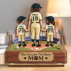 Custom 2-Layered Wooden Plaque - Personalized Mother's Day Birthday Gifts For Mom, Grandma - We Caught The Best Mom