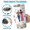 Custom 3D Inflated Effect Printed Tumbler - Personalized Mother's Day Birthday Gifts For Mom, Grandma - Thank You For Your Love