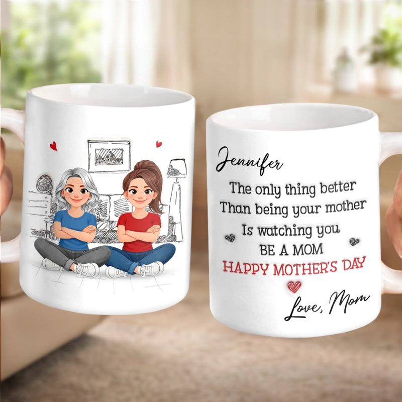 Custom Mug - Personalized Mother's Day Birthday Gifts For Mom, Daughter - A Bond That Only Grows
