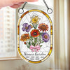 Custom Sunflower Window Hanging Suncatcher Ornament - Personalized Mother's Day Birthday Gifts For Mom, Grandma - A Little Garden Of Big Love