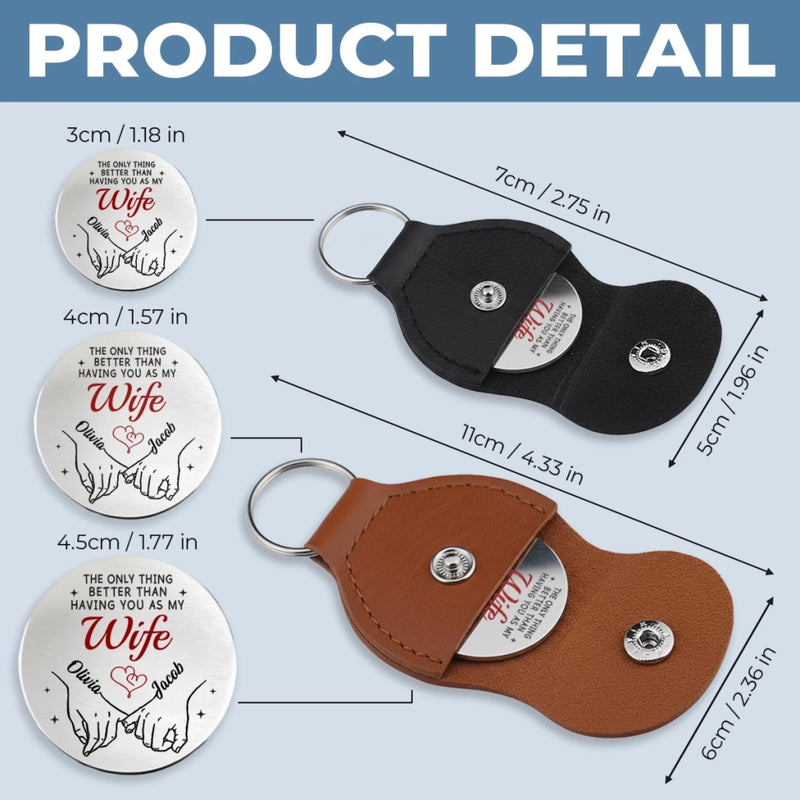 Custom Pocket Hug - Personalized Mother's Day Anniversary Wedding Gifts For Husband And Wife, Him And Her - Forever Yours My Love