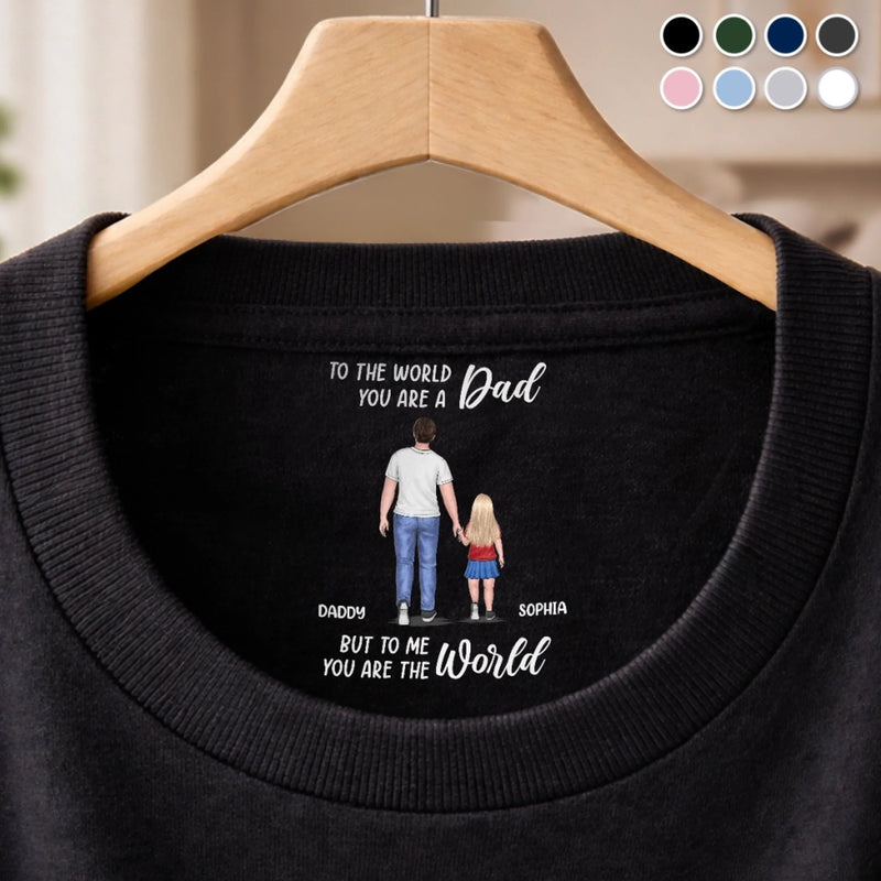 Custom Inside Neck Print T-Shirt - Personalized Father's Day Birthday Gifts For Dad, Grandpa - Forever Your Kid