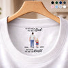 Custom Inside Neck Print T-Shirt - Personalized Father's Day Birthday Gifts For Dad, Grandpa - Forever Your Kid
