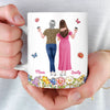 Custom 3D Inflated Effect Printed Mug - Personalized Mother's Day Birthday Gifts For Mom, Daughter - The Love Between Us Blooms On