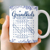 Custom Word Search Puzzle Mug - Personalized Mother's Day Birthday Gifts For Mom, Grandma - Love Hidden In Every Name