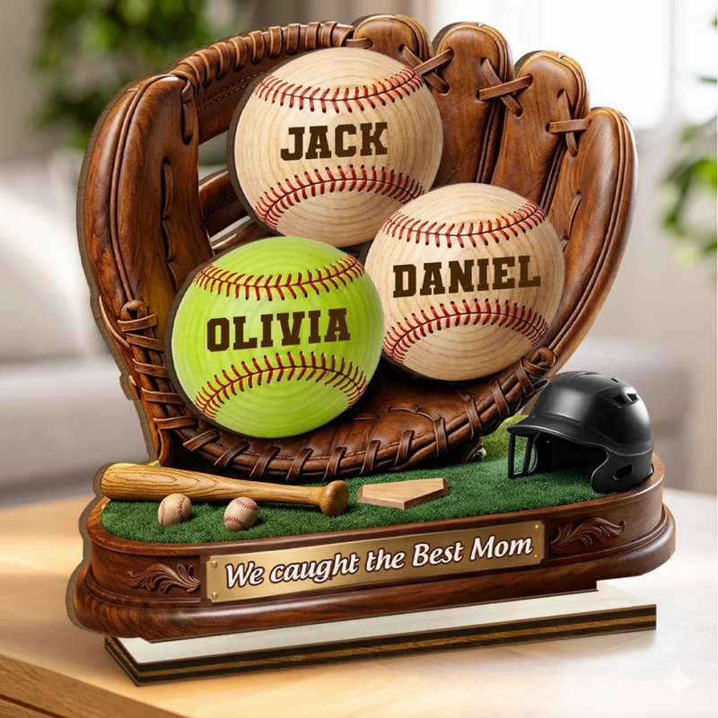 Custom 2-Layered Wooden Plaque - Personalized Mother's Day, Father's Day Gifts For Mom, Grandma, Dad, Grandpa - Thankful For You Mom
