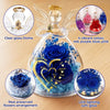 Custom Angel Glass Dome With Preserved Flowers - Personalized Mother's Day Birthday Gifts For Mom, Grandma - Grandma’s Love Blooms Forever