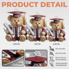 Custom Shaped Acrylic Keychain - Personalized Graduation Gifts For Him, Her - Pawsitively Proud Graduate
