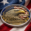 Custom Commemorative Keepsake Coin - Personalized America 250th Anniversary Gifts For Mom, Dad, Brother, Sister, Kids - Proud American Family
