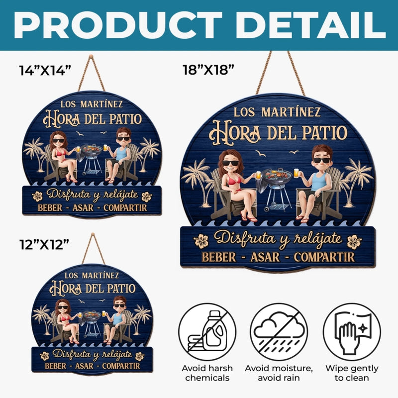 Letrero De Madera Personalizado – Regalo De Aniversario De Boda Personalizado Para Esposo Y Esposa, Para Él Y Para Ella – Juntos Es Nuestro Lugar Favorito