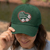 Custom Vintage Washed Denim Baseball Cap - Personalized Mother's Day Gifts For Mom, Grandma - Gentle But Strong