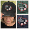 Custom Vintage Washed Denim Baseball Cap - Personalized Mother's Day Gifts For Mom, Grandma - Gentle But Strong