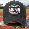 Custom Vintage Washed Denim Baseball Cap - Personalized Mother's Day Gifts For Mom, Grandma - Rooted In Love