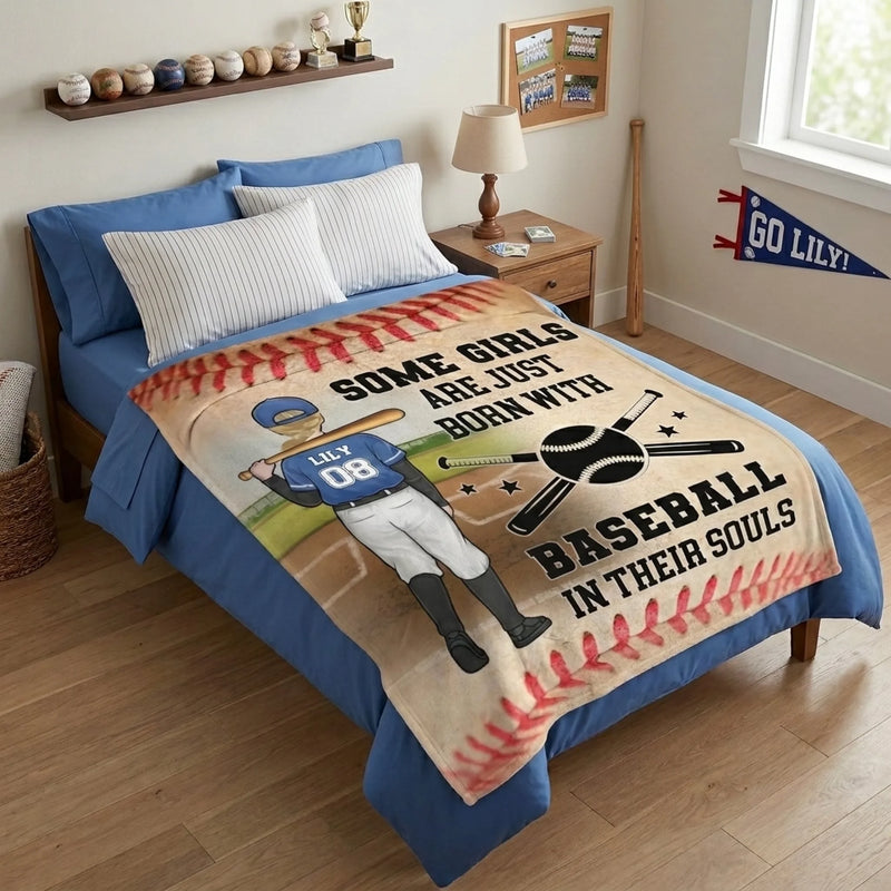 Practice Like You've Never Won - Family Personalized Custom Blanket - Gift For Family Members, Baseball Players, Baseball Lovers
