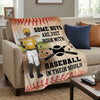 Practice Like You've Never Won - Family Personalized Custom Blanket - Gift For Family Members, Baseball Players, Baseball Lovers