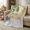 Custom Photo Blanket - Personalized Memorial Sympathy Gifts For Loss Of Mom, Dad - I Carry You In My Heart