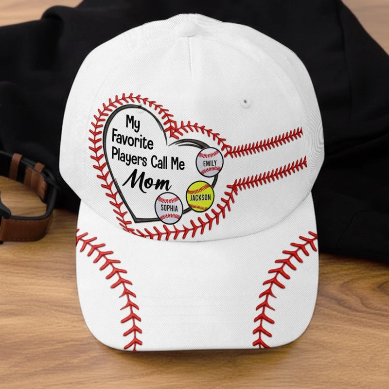 Custom Hat, All Over Print Classic Cap - Personalized  Birthday Gifts For Mom, Dad - Everything I Am Is Because Of You