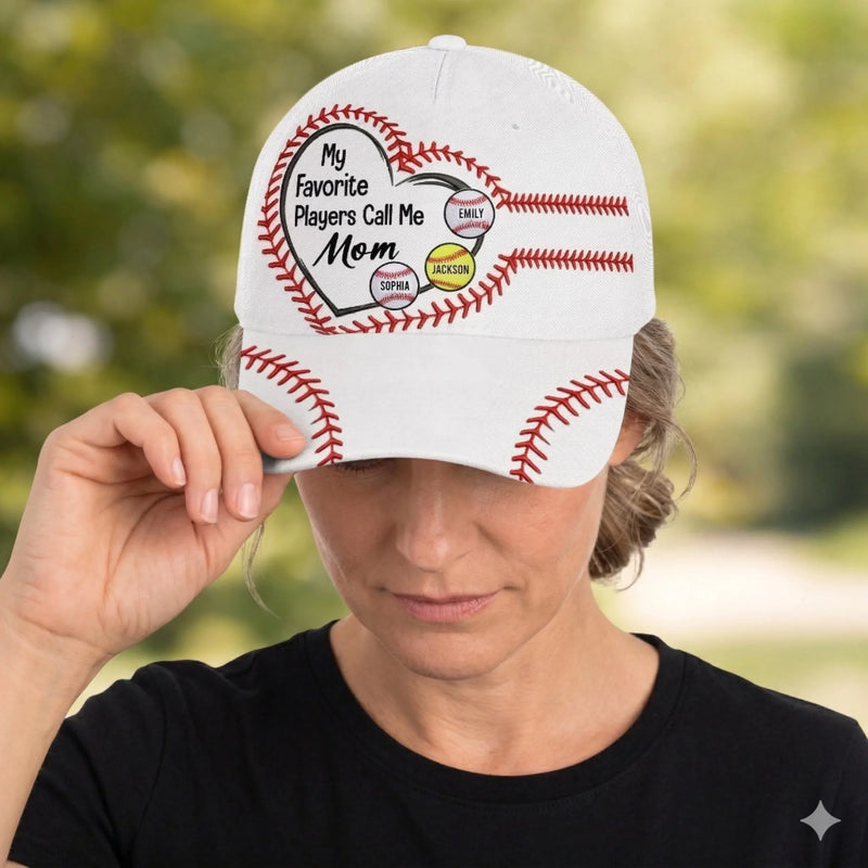 Custom Hat, All Over Print Classic Cap - Personalized  Birthday Gifts For Mom, Dad - Everything I Am Is Because Of You