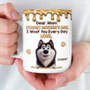 Custom 3D Inflated Effect Printed Mug - Personalized Mother's Day Birthday Gifts For Dog Lovers, Dog Mom - I Woof You Fur-ever