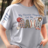 Custom Unisex T-Shirt With Design On Sleeve - Personalized Mother's Day Birthday Gifts For Mom, Grandma - My Greatest Title Is Mom