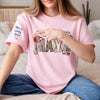 Custom Unisex T-Shirt With Design On Sleeve - Personalized Mother's Day Birthday Gifts For Mom, Grandma - My Greatest Title Is Mom