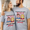 Custom Unisex T-shirt, Premium T-shirt, Hoodie - Personalized Anniversary Wedding Gifts For Husband And Wife, Him And Her - Side By Side Feels Good