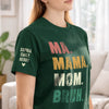 Custom Unisex T-Shirt With Design On Sleeve - Personalized Mother's Day Birthday Gifts For Mom, Grandma - Our Best Mom Ever