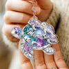 Custom Shaped Acrylic Keychain - Personalized Mother's Day Birthday Gifts For Mom, Grandma - Slow And Steady Mom Love