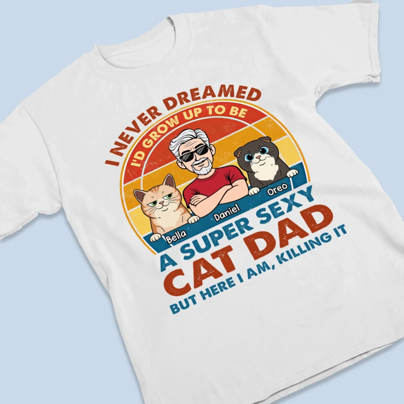 Custom Unisex T-shirt, Premium T-shirt, Hoodie - Personalized Father's Day Birthday Gifts For Cat Lovers, Cat Dad - Life Is Better With Pets